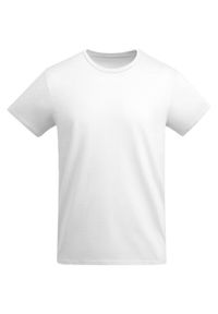 ROLY - Męska Koszulka Breda Plain T-shirt. Kolor: biały