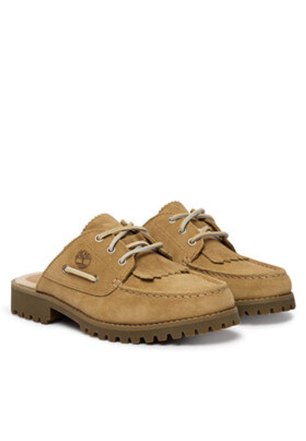Timberland Klapki Noreen TB0A4198EW11 Beżowy. Kolor: beżowy. Materiał: zamsz, skóra