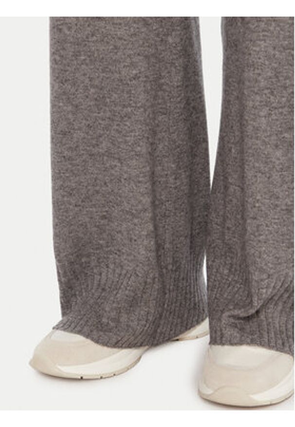 United Colors of Benetton - United Colors Of Benetton Spodnie dzianinowe 102HDF00Z Szary Wide Leg. Kolor: szary. Materiał: wiskoza, syntetyk