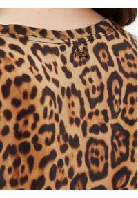 Guess Bluzka 5YGH29 7320A Brązowy Regular Fit. Kolor: brązowy. Materiał: jedwab #4