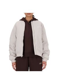 Kurtka New Balance WJ33507MNK - różowa. Kolor: różowy. Materiał: poliester, poliamid, materiał #1