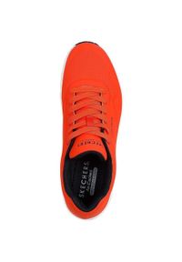 skechers - Adidasy Skechers Uno Stand On Air, Mężczyźni. Kolor: czerwony. Materiał: materiał, syntetyk