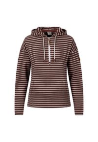 TRESPASS - Damska Bluza Z Kapturem Softly. Typ kołnierza: kaptur. Kolor: niebieski, brązowy, wielokolorowy. Styl: sportowy. Sport: turystyka piesza
