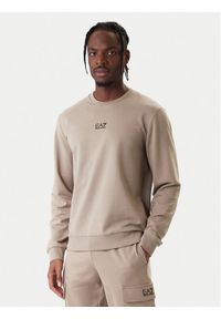EA7 Emporio Armani Bluza 8NPM30 PJVRZ U6167 Beżowy Regular Fit. Kolor: beżowy. Materiał: bawełna #1