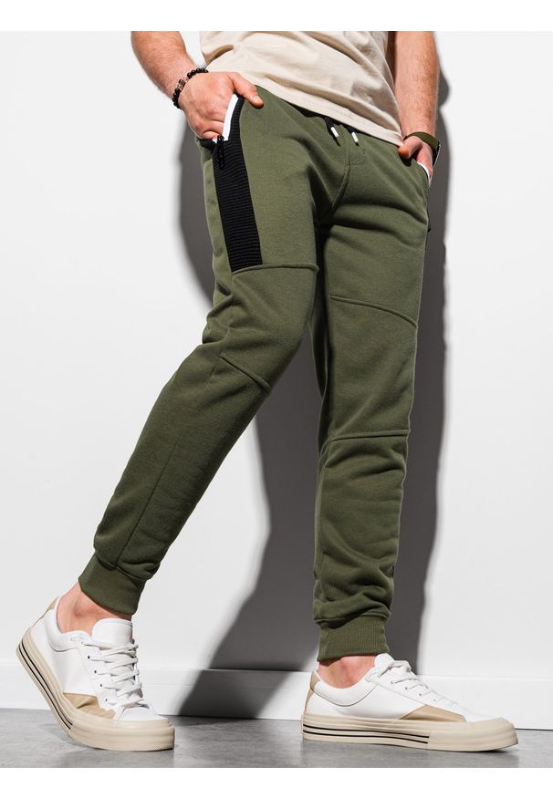 Brązowe spodnie Ombre Clothing