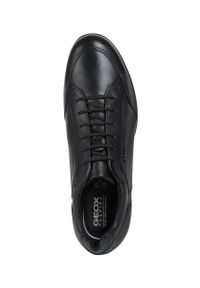 Geox - Półbuty skórzane. Nosek buta: okrągły. Zapięcie: sznurówki. Kolor: czarny. Materiał: skóra #6