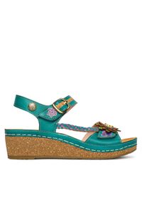 Sandały Laura Vita. Kolor: turkusowy #1