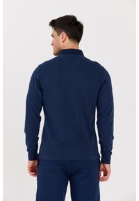 La Martina - LA MARTINA Granatowy męski longsleeve polo HEAVY JERSEY, Rozmiar L. Okazja: na co dzień. Typ kołnierza: polo. Kolor: niebieski. Materiał: jersey. Długość rękawa: długi rękaw. Styl: klasyczny, casual #7