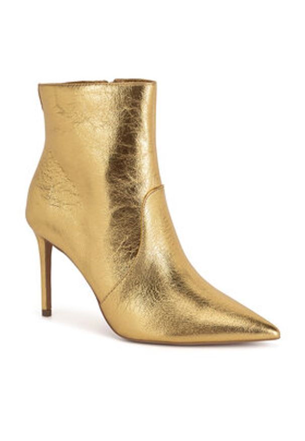Nine West Botki BYCCC05 Złoty. Kolor: złoty. Materiał: materiał