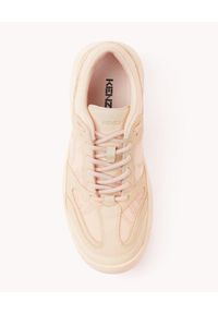 Kenzo - KENZO - Pastelowe sneakersy K-Tiger. Kolor: beżowy. Materiał: guma. Szerokość cholewki: normalna. Wzór: aplikacja #7