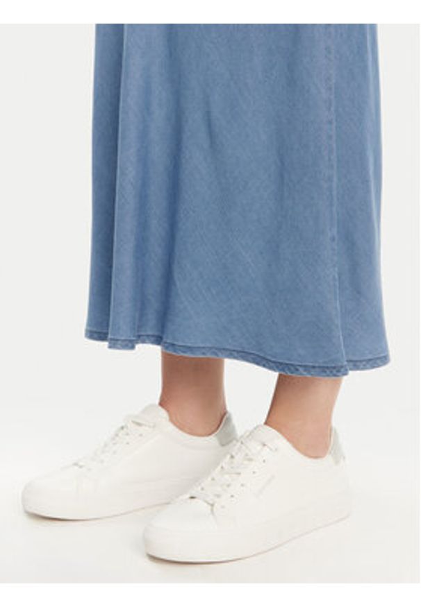 only - ONLY Spódnica maxi Chigo 15338281 Niebieski Regular Fit. Kolor: niebieski. Materiał: lyocell