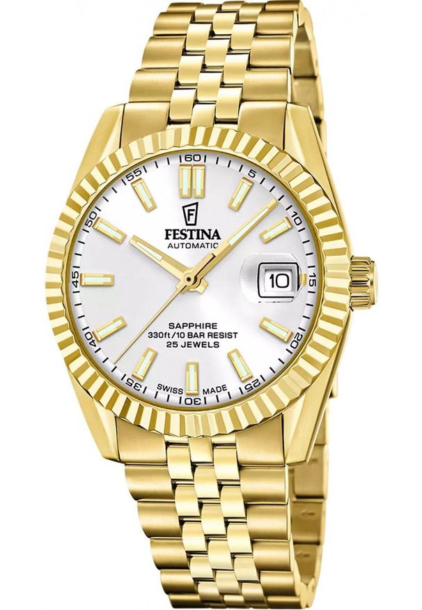 Zegarek Festina Zegarek męski Festina F20092-1 złoty. Kolor: złoty
