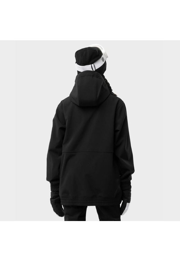 SIROKO - Kurtka snowboardowa damska W1-W Skywalk. Kolor: czarny. Materiał: softshell, materiał. Sezon: zima. Sport: snowboard