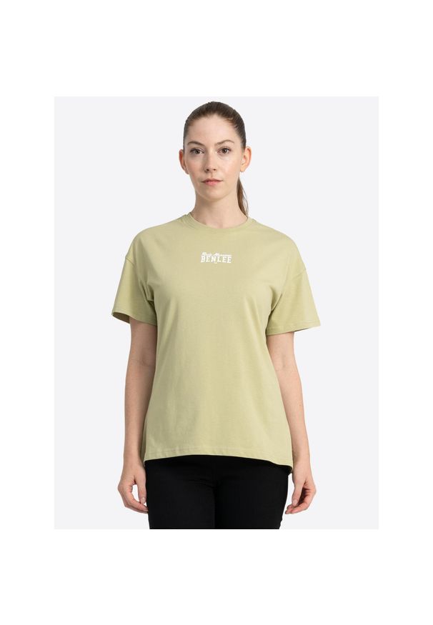 Damska koszulka z nadrukiem Benlee Lula. Kolor: wielokolorowy, biały, zielony. Wzór: nadruk