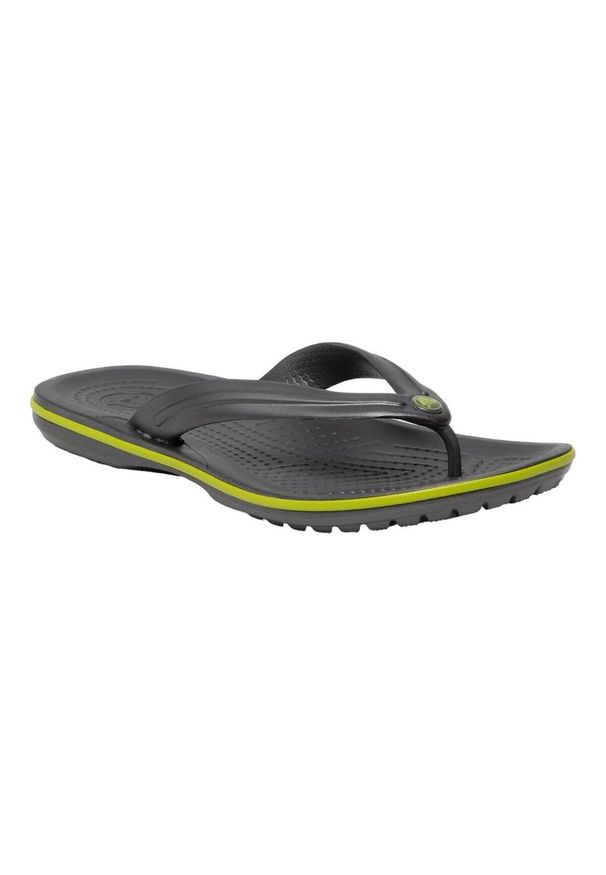 Japonki męskie Crocs Crocband Flip. Zapięcie: bez zapięcia. Kolor: zielony, wielokolorowy, szary. Materiał: syntetyk, materiał. Szerokość cholewki: normalna