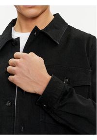 Hugo Kurtka jeansowa Enalu 50500622 Czarny Oversize. Kolor: czarny. Materiał: bawełna