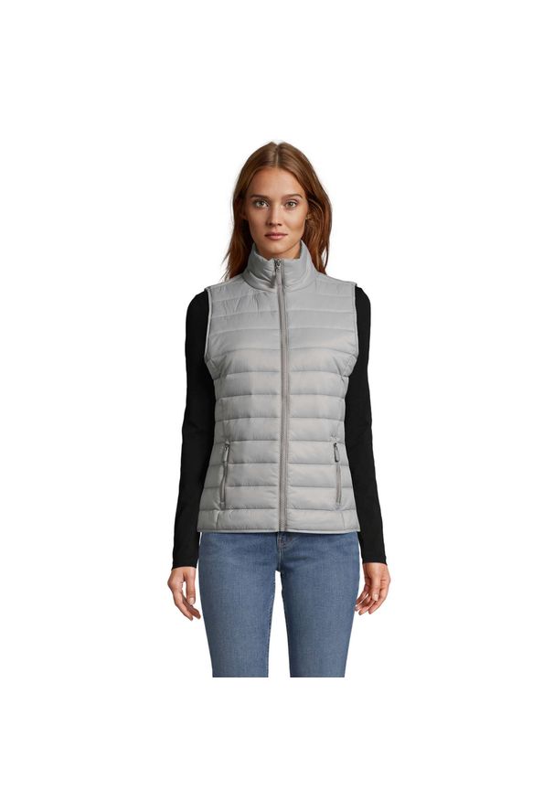 SOL'S - Ocieplana Damska Niska Waga Wave. Kolor: szary. Sport: turystyka piesza