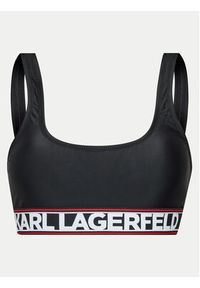 Karl Lagerfeld - KARL LAGERFELD Góra od bikini 240W2221 Czarny. Kolor: czarny. Materiał: syntetyk