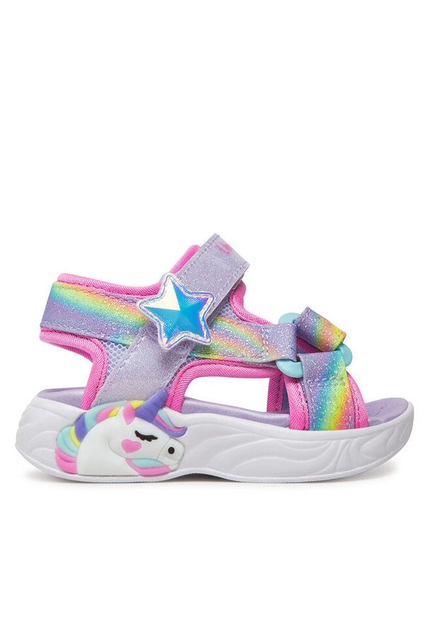 skechers - Sandały Skechers. Kolor: fioletowy