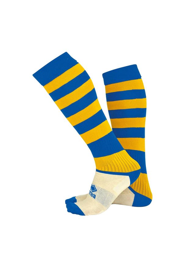 ERREA - Skarpetki Errea zone. Kolor: niebieski, wielokolorowy, żółty. Materiał: materiał. Sport: piłka nożna