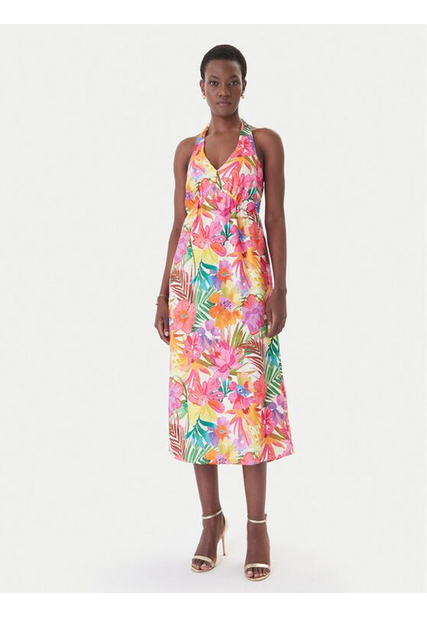 Morgan Sukienka letnia 261-RBRESIL Kolorowy Regular Fit. Materiał: syntetyk. Wzór: kolorowy. Sezon: lato