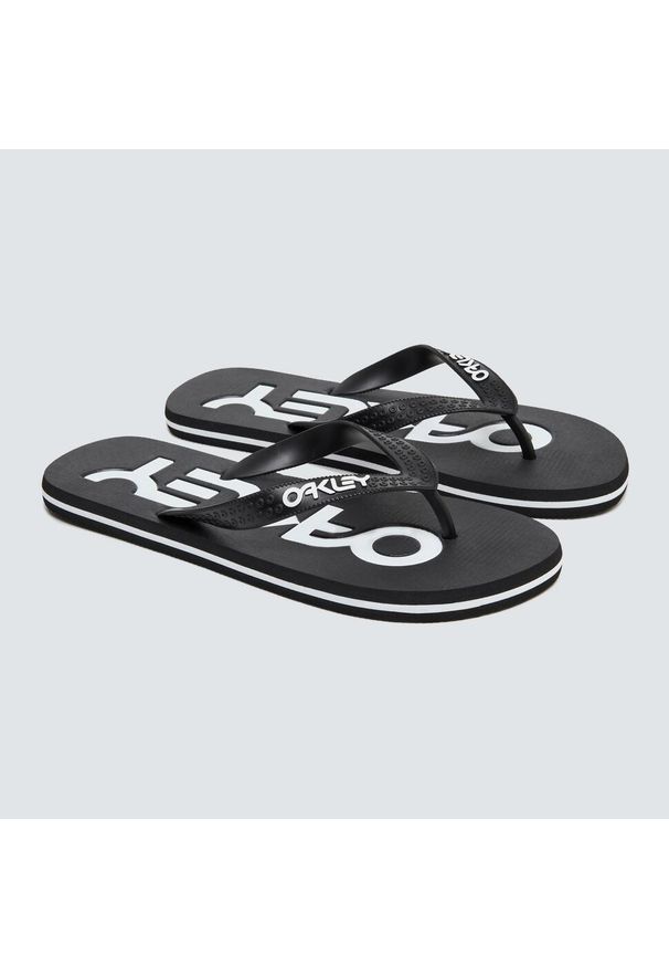 Japonki plażowe męskie Oakley College Flip Flop. Okazja: na plażę. Kolor: czarny. Styl: sportowy