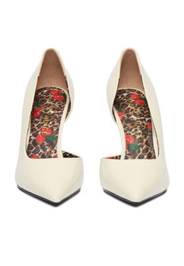 Eva Minge Szpilki EO-ZIA-24178-21 Écru. Materiał: skóra. Obcas: na szpilce