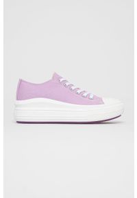 Answear Lab Tenisówki damskie kolor różowy. Nosek buta: okrągły. Zapięcie: sznurówki. Kolor: fioletowy. Materiał: guma. Obcas: na platformie. Styl: wakacyjny