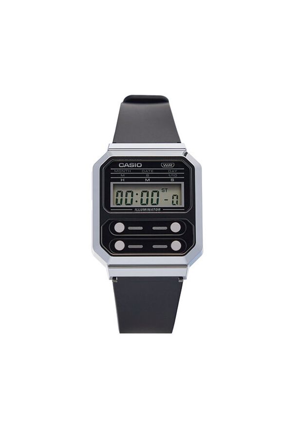 Casio Zegarek A100WEF-1AEF Czarny. Kolor: czarny