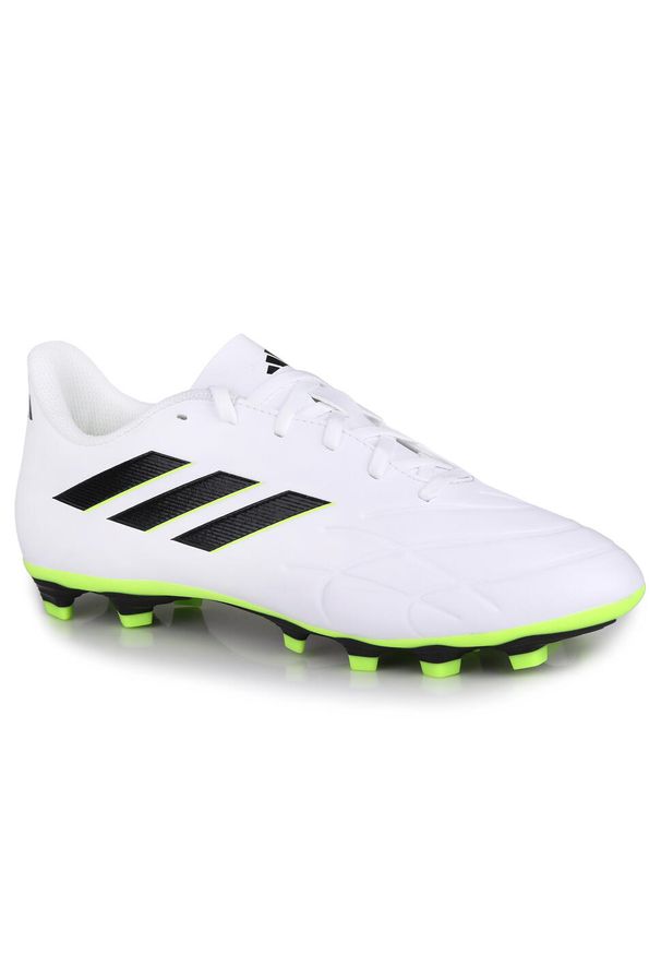 Buty męskie korki do piłki noznej Adidas COPA PURE 4 FXG. Kolor: biały, zielony, czarny, wielokolorowy. Szerokość cholewki: normalna