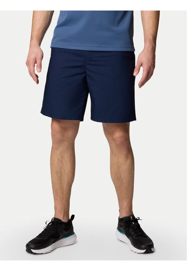 columbia - Columbia Szorty sportowe Washed Out™ Easy Short 2119671 Granatowy Regular Fit. Kolor: niebieski. Materiał: bawełna