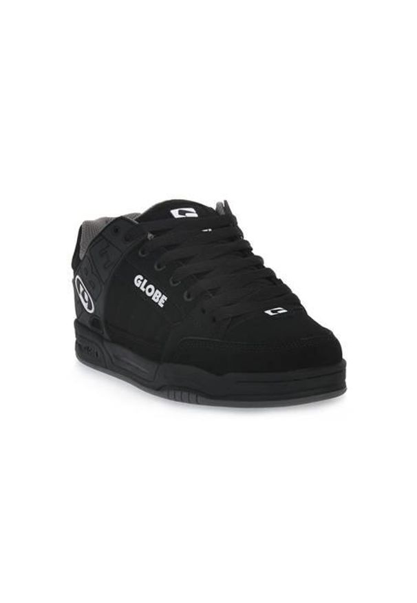 Buty do chodzenia męskie Globe Tilt Black Black Tpr. Zapięcie: sznurówki. Kolor: czarny. Materiał: guma, syntetyk, tkanina, materiał. Szerokość cholewki: normalna. Sport: turystyka piesza
