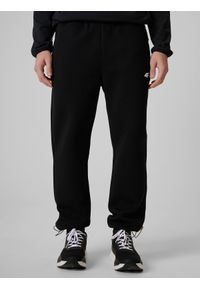4f - 4F Spodnie dresowe joggery męskie - czarne M. Kolor: czarny. Materiał: dresówka #2