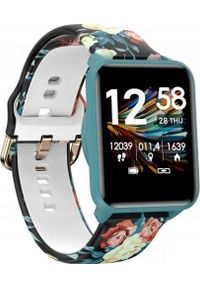 Smartwatch Bemi KIX-M Czarno-niebieski. Rodzaj zegarka: smartwatch. Kolor: wielokolorowy, czarny, niebieski