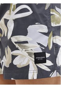 Jack & Jones - Jack&Jones Szorty kąpielowe Maui 12272832 Szary Regular Fit. Kolor: szary. Materiał: syntetyk #5