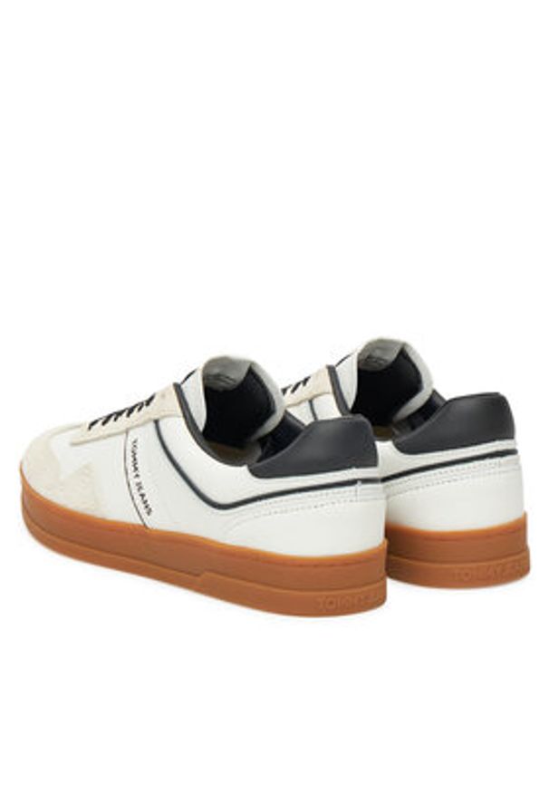 Tommy Jeans Sneakersy The Greenwich Leather EM0EM01587 Écru. Kolor: kremowy. Materiał: skóra