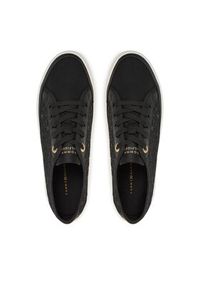 TOMMY HILFIGER - Tommy Hilfiger Sneakersy Vulc Embroidered Sneaker FW0FW08685 Czarny. Kolor: czarny. Materiał: materiał #4