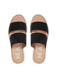 Manebi Espadryle Hamptons Double Sole 2 Bands Sandals K 1.0 JB Czarny. Kolor: czarny. Materiał: zamsz, skóra #5