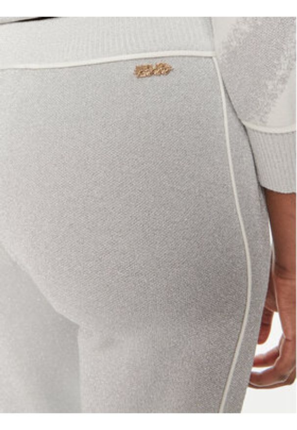 Liu Jo Sport Spodnie dresowe TF4104 MS49I Srebrny Regular Fit. Kolor: srebrny. Materiał: wiskoza