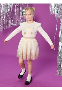 Sinsay - Koszulka z długimi rękawami - kremowy. Kolor: kremowy. Długość rękawa: długi rękaw. Długość: długie #1