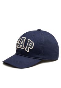 GAP - Czapka z daszkiem Gap. Kolor: niebieski. Styl: vintage