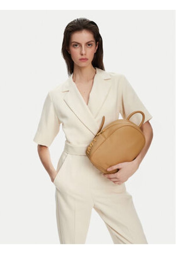 Love Moschino - LOVE MOSCHINO Plecak JC4030PP1MLT0105 Beżowy. Kolor: beżowy. Materiał: skóra
