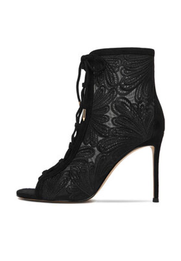 Eva Minge Botki EO-SASHA-LT18006-205 Czarny. Kolor: czarny. Materiał: materiał