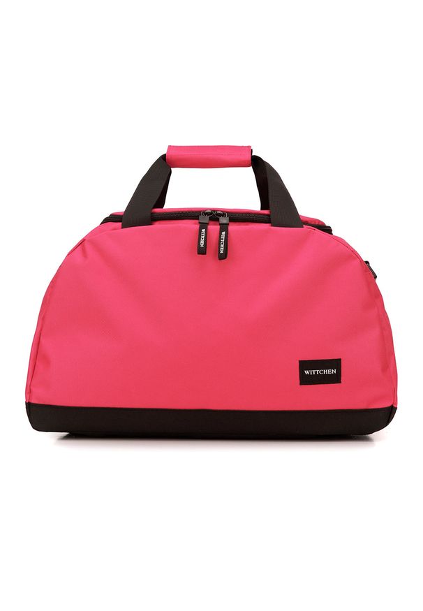 Wittchen - Torba podróżna basic mała. Kolor: różowy. Materiał: poliester. Styl: sportowy, casual