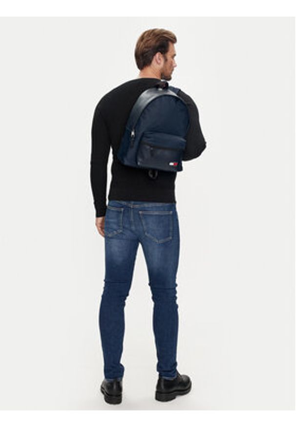 Tommy Jeans Plecak Tjm Elite Backpack AM0AM12395 Granatowy. Kolor: niebieski. Materiał: materiał
