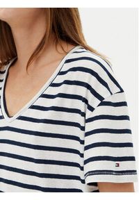 TOMMY HILFIGER - Tommy Hilfiger T-Shirt WW0WW44551 Granatowy Regular Fit. Kolor: niebieski. Materiał: bawełna #3