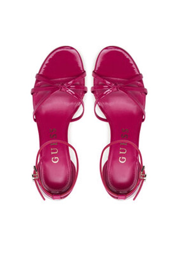 Guess Sandały FLJSPR PAF03 Różowy. Kolor: różowy. Materiał: skóra