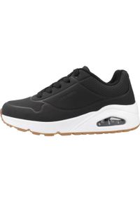 skechers - Buty do chodzenia dla dzieci Skechers Unostand. Kolor: czarny. Materiał: syntetyk, tkanina. Model: Skechers Sport. Sport: turystyka piesza