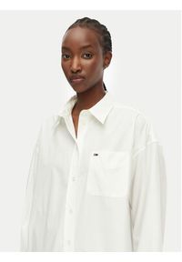 Tommy Jeans Koszula Essential DW0DW22936 Biały Oversize. Kolor: biały. Materiał: bawełna #3