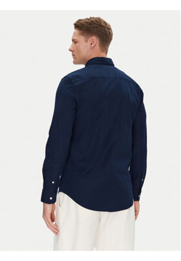 TOMMY HILFIGER - Tommy Hilfiger Koszula MW0MW38556 Granatowy Slim Fit. Kolor: niebieski. Materiał: bawełna